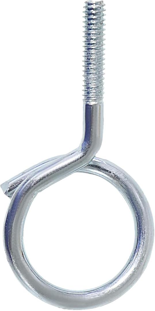 1/4"-20 Machine Threaded Bridle Rings, 1-1/4" Diameter Heavy Duty Cable & Wire Support, Hangers for Low Voltage Cable Management/Phone Lines/Ethernet/Coaxial, etc. 100 Pack