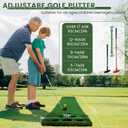 Golf Putting Game Set Indoor Outdoor Putting Green with Putter 118x20in