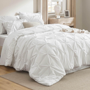 Bedsure White Comforter & Shee, Queen Size