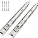 10 Pairs of 16 Inch Hardware Full Extension Side Mount Ball Bearing Sliding Drawer Slides