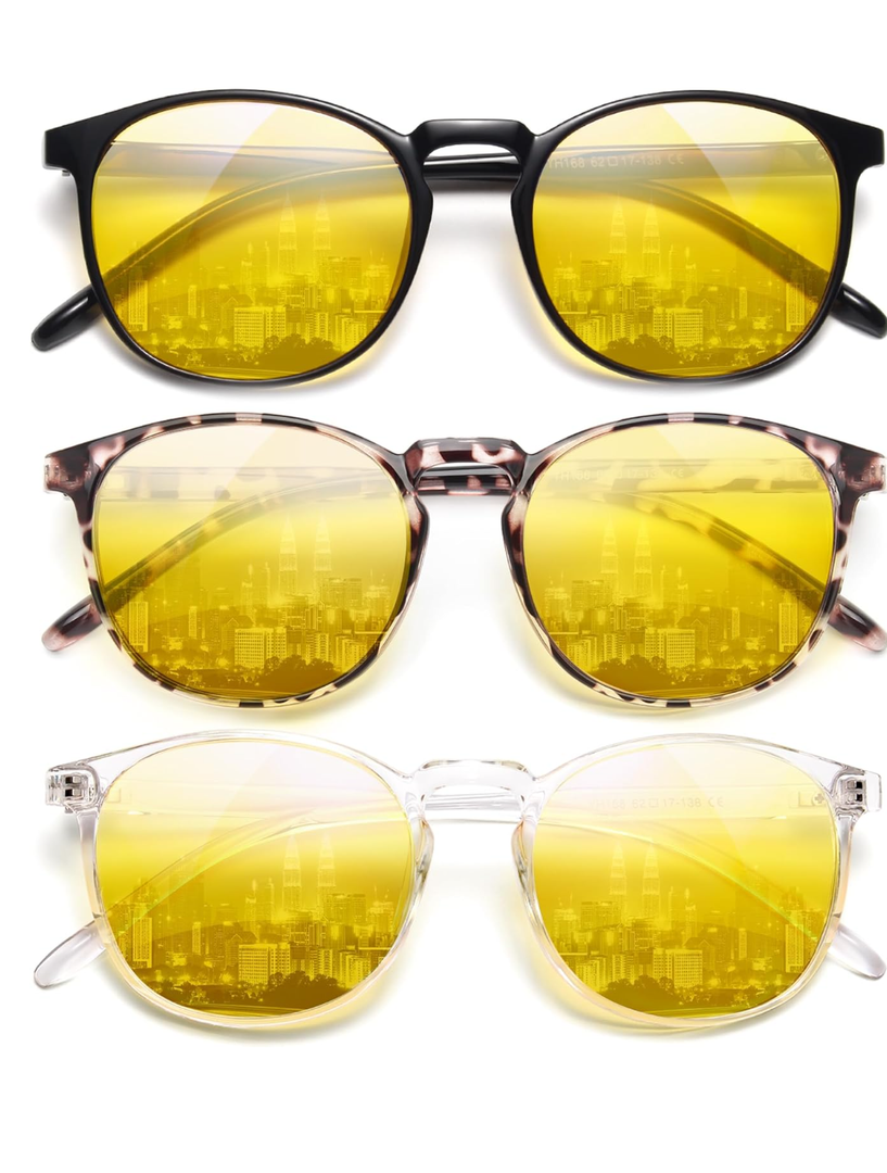 IBOANN Iconic Blue Light Glasses for Woman - Computer Glasses 99% Blue Light Blocking - Anti Eyestrain & UV Glare Protection