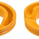 X AUTOHAUX 2 Pcs Yellow Rear Lower Suspension Coil Spring Insulator No.13322648 for Buick Regal Base GS Premium 2.0 2.4 2014-2017