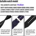 26mm Men's Silicone Watch Strap for Invicta Pro Diver 6977 21930 90082 17887 22309 Rubber watch band Women's Outdoor Sports watch Chain accessories buckle