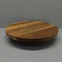 Juvale Round Acacia Wood Cake Stand for Wedding, Wooden Serving Platter for Appetizers and Desserts (12.75 Inches)