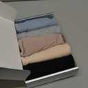 AIRCUTE Washable Urine Absorbency Incontinence Underwear for Women Bladder Leak Proof Cotton Panties 60ML 5 Pack(5 Colors, Large)