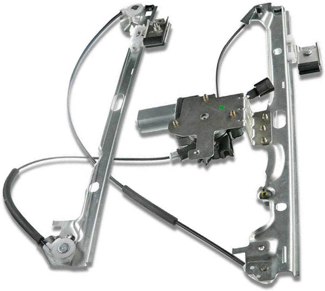 YHTAUTO Front Driver Side Power Window Regulator with 2-Pin Motor Assembly for Chevy Silverado & GMC Sierra 1500 2500 HD 3500 HD & Cadillac Escalade, Suburban Tahoe Yukon/Yukon XL, 2007-2014