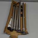 Adjustable Shower Curtain Rod 31-80 Inch, Never Rust Stainless Steel Silver Tension Rod, 1" Heavy Duty No-Drill for Bathroom, Kitchen & Closet