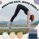 Pilates Socks with Grips for Women  Non-Slip Grip Socks for Pilates, Yoga, Barre & Dance (4-10 Short, Dark Blue and Purple)
