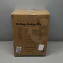 HOMOKUS 10-Cup Coffee Maker with Grinder, Touch Screen, Automatic Brew, Warming Plate, 1.5L Water Tank, Removable Filter