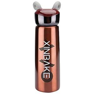 V DIFFLIFE Vacuum Mug for kids Cute Shofar Thermos 2019 New Stainless Steel Hot Water Bottle Travel Cup (Orange)