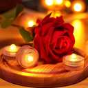 HL Submersible LED Light,Amber Mini LED Light,100 Hours Waterproof Flameless Led Lights Battery Powered for Wedding Home Vase Festival Party Decoration 12pcs (Built-in 24 Batteries) (12pack, Yellow)