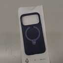 TORRAS Q3 Silicone 360 Spin for iPhone 17 Pro Case with Stand, Fit for MagSafe, Magnetic Ring Kickstand with Camera Control, Liquid Silicone Rubber Soft Phone Case for iPhone 17 Pro 6.3'', Deep Blue