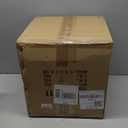 1-Light Rattan Pendant Light,13.78" Hand-Woven Bamboo Rattan Hanging Light Wicker Chandelier for Kitchen Island Restaurant Craft Room Farmhouse (White)