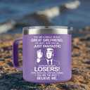 MFGNEH Valentines Day Gifts for Girlfriend Her,Girlfriend Gifts,Birthday Gift for Girlfriends,Anniversary Girlfriends Gift,Christmas for Her,14oz Purple Tumbler Coffee Mug