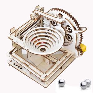3D Puzzle Marble Run for Adults Wooden Engineering Puzzle Kit Wood Mechanical Puzzles DIY Mode Kits for Adult Age 14+ Years Old