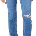 PAIGE Women's Amber Mid Rise Striaght Leg in Road Rules (31)