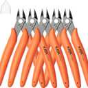 KATA 5-Pack Micro Wire Cutters, Precision Electronics Flush Cutter and Side Cutting pliers, Clean Cut for Model, Jewelry, Model Kits