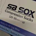SB SOX Compression Socks for Men & Women (20-30mmHg) Best Compression Socks for Flying, Medical, Sports, Wide Calf Fit, and Daily Wear (M)