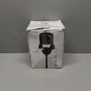 MR.SIGA Toilet Plunger with Holder, Heavy Duty Toilet Plunger and Holder Combo for Bathroom Cleaning, Black