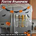 2 x 3D Printed Poseable Skeleton Fridge Magnets, Magnetic Skeleton for Refrigerator, Mini Skull Fridge Magnet with Movable Joints, Funny Vintage Gothic Figurine for Kitchen Locker Whiteboard (Iridescent)