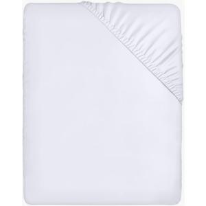 Utopia Bedding Fitted Sheet King, White - Deep Pocket 14 inch Easy Care - Soft Brushed Microfibre Fabric - Shrinkage and Fade Resistant - Bottom Sheet 