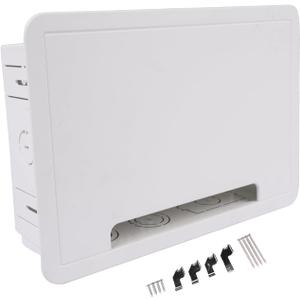 in Wall Cable Management Kit 9" in-Wall TV Media Box Recessed TV Outlet & Network Enclosure - Replacement for Working with Roku, Apple TV, Fire TV Stick