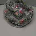 6FT Christmas Garland with Lights, Christmas Decor Pre-lit Artificial Pine Garland with Battery Operated Timer, Decorations Indoor Outdoor Home Holiday Flocked Garland for Mantel Window Stairs Wall (Style 1)