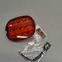 NTHREEAUTO Red LED Rear Tail Lights Motorcycle Taillights Brake Running Compatible with Harley Touring Dyna Road King Electra Glide Street Bob