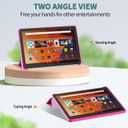 Sanyetral Tablet Protective Case with Auto Wake/Sleep Function, Incompatible with TCL Nokia -Raspberry