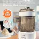 Bottle Sterilizer and Dryer, Compact Electric Steam Baby Bottle Sterilizer (Esterilizador de Biberones), Bottle Sanitizer for Baby Bottles, Pacifiers, Pump Parts Black