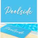 Nuanchu 24" x 36" Pool Mat for Floor Non Slip Pool Mat for Deck Accessories, Outdoor Swimming Poolside Seating Mats Summer Poolside Mats Rug for Beach Swimming Pools Lounging (Classic, Blue)