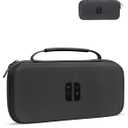 AOLO Carrying Case Compatible with Switch 2 (2025), Portable Hard Protective Travel Case with 10 Game Slots & Accessory Pocke (Jet Black)
