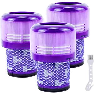 3 Pack V11 Vacuum Filters Replacement Fit for V11 Animal Torque Drive Complete V15 Detect Cordless Vacuum Cleaner, Compare to Part 970013-02