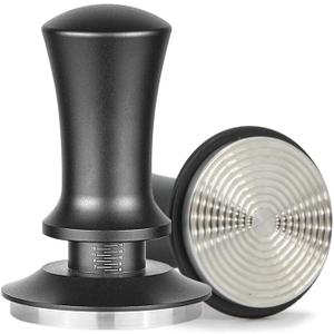 51mm Calibrated Spring-Loaded Espresso Tamper  30lb Palm Tamper with Flat Stainless Steel Base  Precision Portafilter Tool for Home Espresso Machines