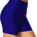 Tournesol Women's Swim Shorts High Waisted Bathing Suit Bottoms Tankini Swimsuit Boy Shorts with Pockets (XL)