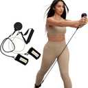Pvolve P.3 Trainer- Home Gym Fitness Equipment Resistance Band with Ankle Strap and Weight System
