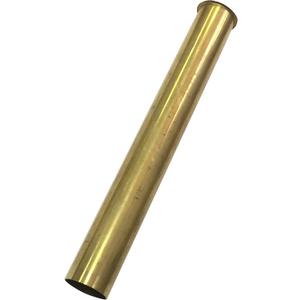 Westbrass D417-RAW 1/2" x 12" 17 Gauge Brass Single End Flanged Tailpiece, Unfinished