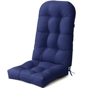 Outdoor Patio Adirondack Chair Cushion Lounge Rocking Chair Cushions Thickened Patio Chair Pad, Navy Blue