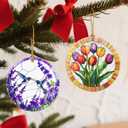 Christmas Ornaments, Flower Ornament, Christmas Tree Ornaments, Xmas Decorations, Holiday Decorations, Tulips Gifts, Flower Lovers Gift, Holiday Party Gifts, and Xmas Gift Ideas