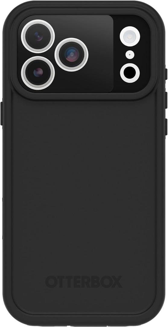 OtterBox iPhone 17 Pro Max FR Series Waterproof Case - Black - Waterproof iPhone Case up to 2 Meters, IP68, Phone Case for Swimming/Snorkeling