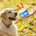 Dansydaisy Dog Birthday Cake Toy Accessories for Girl Boy Gifts, Squeaky Plush Toy for Dog Birthday Party Decor Favor for Large, Medium and Small Dogs(11th,Blue)