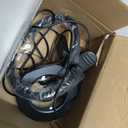 10X Magnifying Glass with Light, Clip on Mganifier with Light, 48 LED Desk Magnifying Glass wtih Clamp, 3 Modes Dimmable Magnifying LED Lamps for Bed Work Crafts DIY Repair (Black)