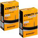 Continental Race 28" Wide 700x25-32c Inner Tubes - 42mm Presta Valve (Pack of 2 w/Conti Sticker)