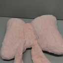 Poowe Pink Bow Pillow, Soft Bow Decorative Pillows with Faux Fur, Bowknot Throw Pillows, Aesthetic Home Decor Bow Shaped Plush Pillow for Bedroom Sofa Couch (14.6"x12.6")