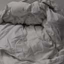 L LOVSOUL Goose Down Fiber Comforter King Size, 850+ Fill Power Hotel Style Bedding Comforter, 1200TC, Fluffy Ultra Soft All Season White Duvet Insert with 8 Corner Tabs (King(106x90inches))