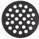 4-1/4 Inch Screw-in Round Floor Drain Cover Replacement Shower Drainer Grates (Oil Rubbed Bronze)