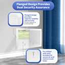 26'' PTAC Wall Sleeve with Decorative Frame and Ventilation Mesh Backplate | Flange Design Through the Wall Air Conditioner Sleeve, Dual Security Assurance, Pre-drilled Installation Holes& Drain Hole