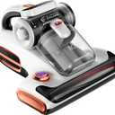 JIGOO T600 Mattress Vacuum Cleaner with UV-C Light, 15Kpa Suction 700W Powerful Double-Cup Handheld Vacuums, Bed Cleaner with Smart Dust Sensor, Ultrasonic, Heating Tech, MIF Filter