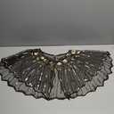 Evening Dress Sequin Shawl Women's Party Lace Dress Shawl Costume Accessories(1)