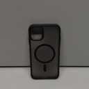 CANSHN Magnetic Compatible with iPhone 11 Case [Compatible with Magsafe] [Translucent Matte] Slim Thin Shockproof Protective Bumper Cover Phone Case Cover 6.1 Inch - Black